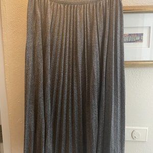Metallic Midi Skirt